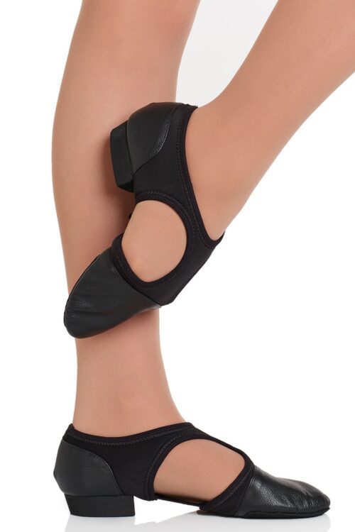 JZ-44-blk Neoprene and Leather Teaching Sandal