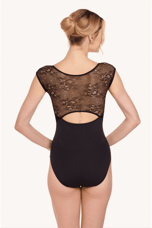 Alice - Cap Sleeve Stretch Lace Leotard