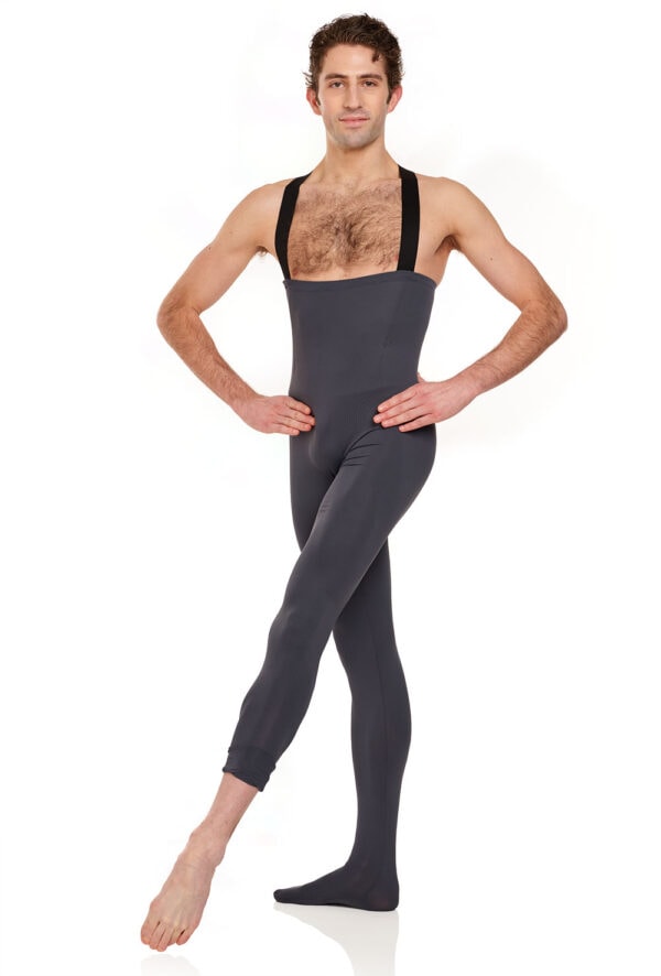 Dorian-front Dorian - Men's High Waisted Convertible Tights with Elastic X-Straps