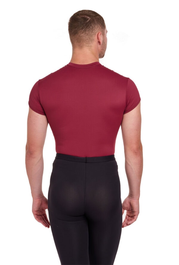 oberon-burg-back Oberon - Men's Zip Front Leotard with Padded Front