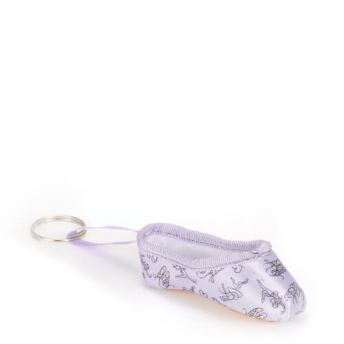 Ballet Print Pointe Shoe Keyring