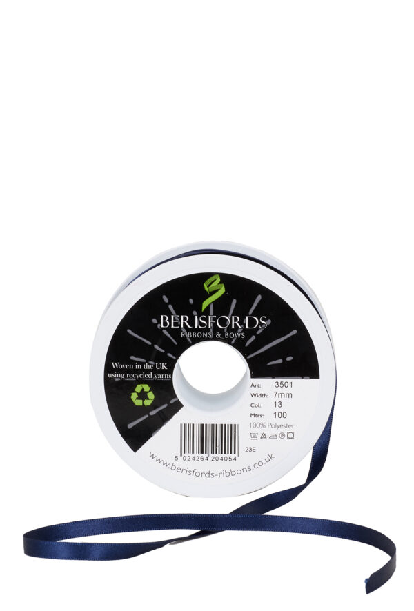 Satin Hair Ribbon by the Metre uncut - 7mm width