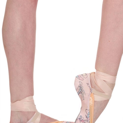 Ballet Print Pointe Shoe Covers