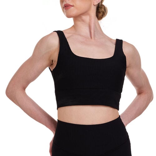 Scoop Ribbed Crop Top