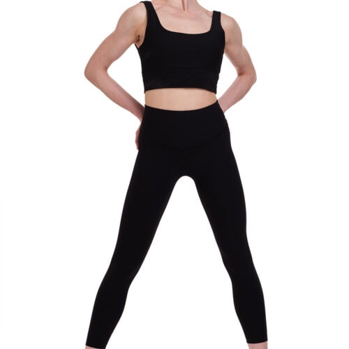 7/8 Length Ribbed Gym Leggings
