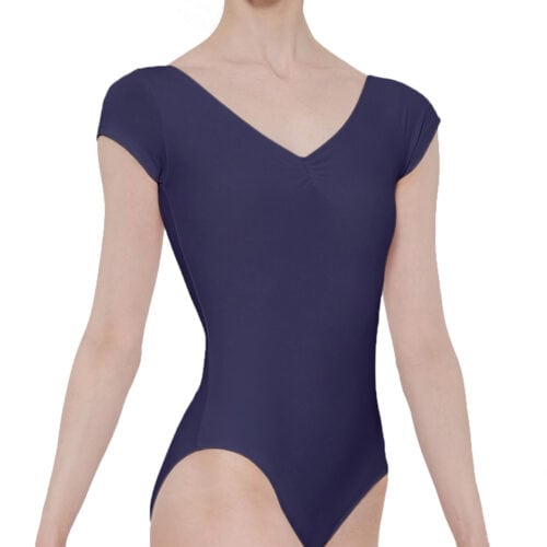 Navy Candide - Cap Sleeve Leotard with Ruche ( Reynolds 1st Year)
