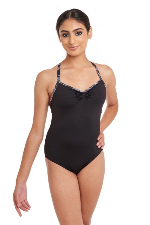 Paisley Print Multi-Strap Boheme Leotard