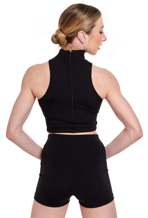 TB261W-back Mock Neck Top