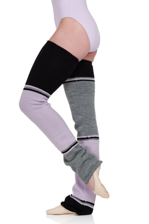 2032-blk Caytlin Block Colour Leg Warmer