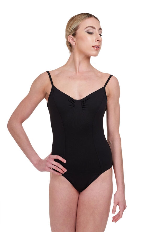 L4267-blk-front Ella Camisole Leotard