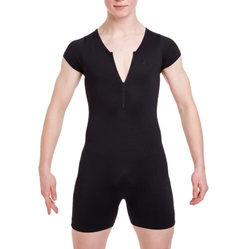 Men's Zip Front Short Unitard