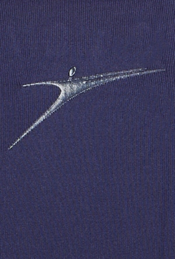 RDE-2724-navy-logo Men's Zip Front Short Unitard