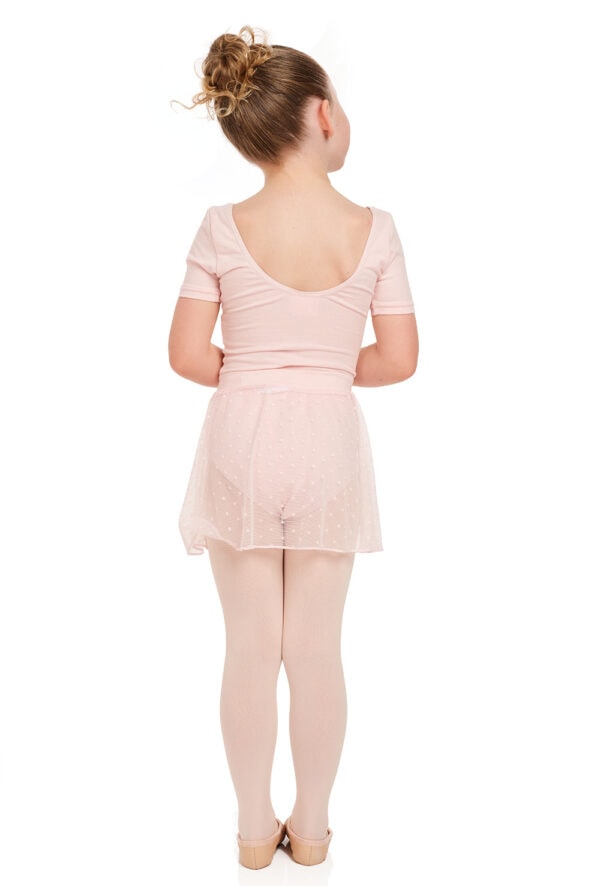12010C-pink Spot on Kids Pull-on Skirt