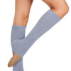 Intermezzo Danae Bamboo legwarmer Super comfortable ribbed bamboo knee-length legwarmer in black, blue, dusty pink and toast colours from Intermezzo, perfect for keeping calf muscles warm pastel blue