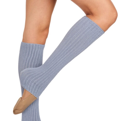 Intermezzo Danae Bamboo legwarmer Super comfortable ribbed bamboo knee-length legwarmer in black, blue, dusty pink and toast colours from Intermezzo, perfect for keeping calf muscles warm pastel blue