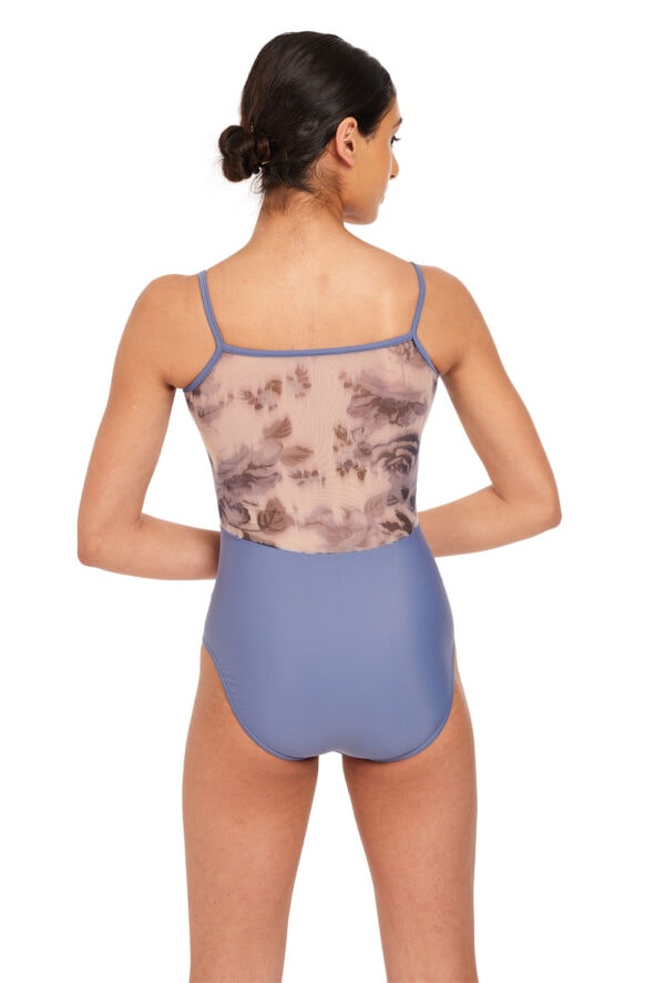 31655-blue-back Claudia Floral Mesh Camisole Leotard