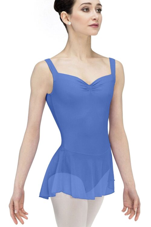 balkala_frenchblue_ladies_front Balkala Skirted Leotard - LVBS Year 10 Ballet Uniform