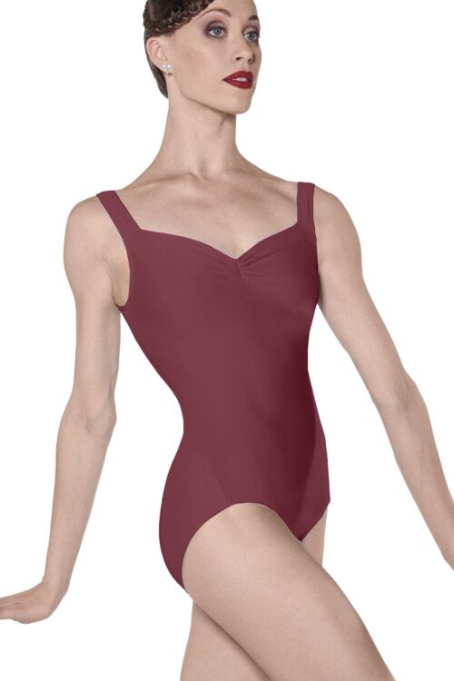 faustine_burgundy_ladies_front Faustine Leotard - LVBS Year 11 Ballet Uniform