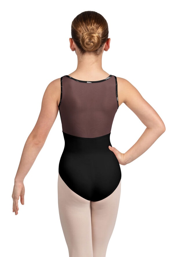 CL5245_BLK_BACK Girls / Tween Hadley Floral Leotard