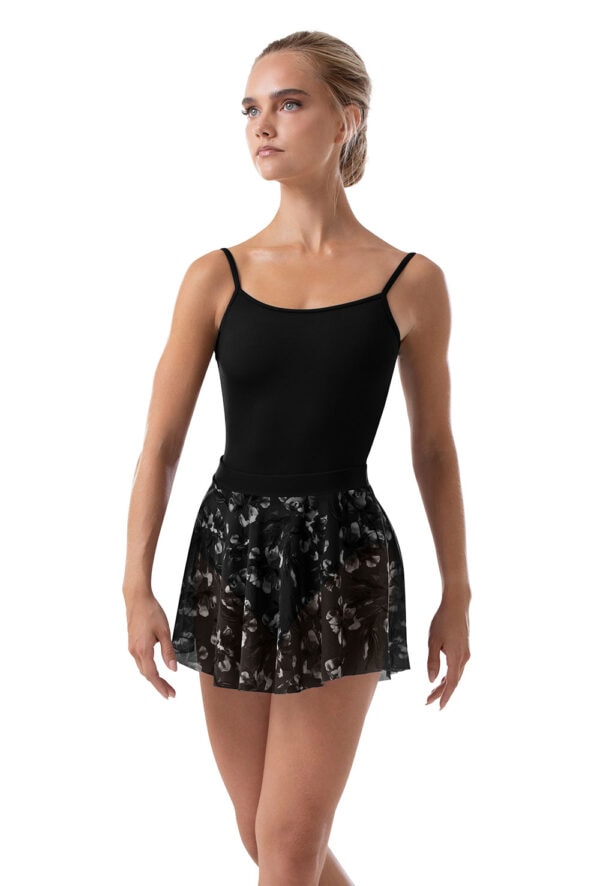 R411_BLK_FRONT Ellery Mesh Skirt