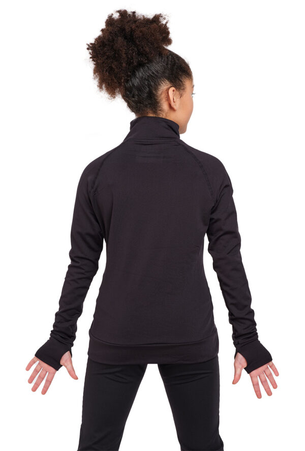 Silky-full-zip-jacket-kids-back Kid's Full Zip Dance Uniform/ Squad Jacket - Logo Service Available