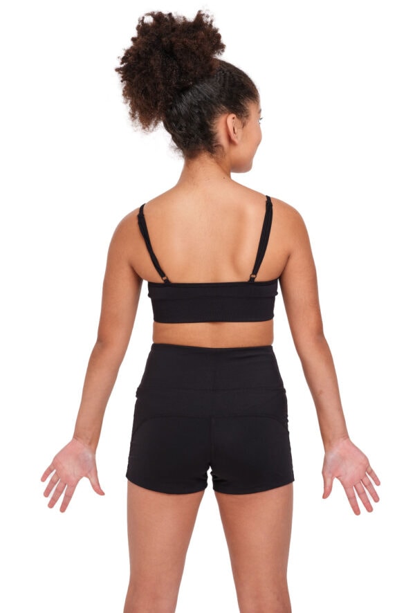 Kids High Waisted Dance Shorts