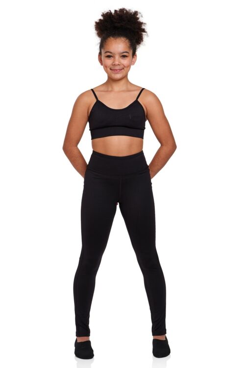 Kids High Waisted Dance Leggings