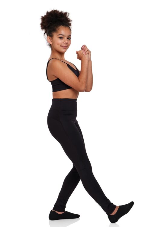 Kids High Waisted Dance Leggings