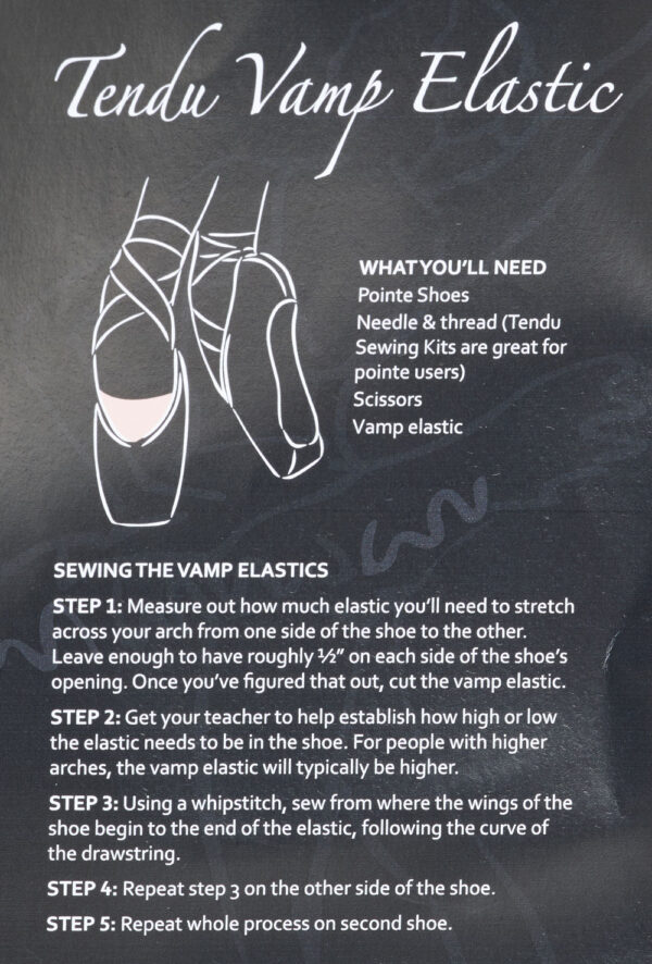 Vamp Elastic for Pointe Shoes