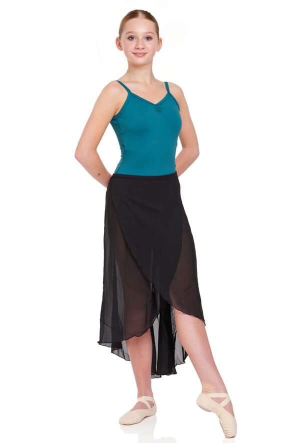 SL227-side Midi Wrap Ballet Skirt