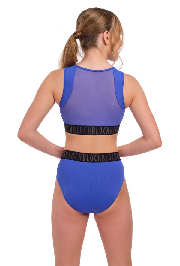 Remy Crop Top with Logo Elastic and Zip front